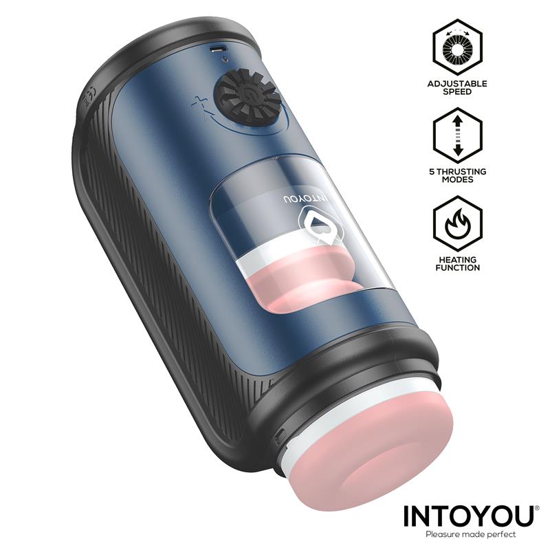 Masturbador Tenkro MASCULINO con Thrusting y Calor USB-C - INTUYOU