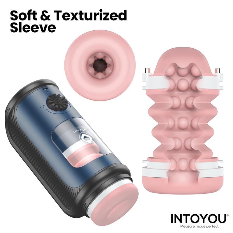 Masturbador Tenkro MASCULINO con Thrusting y Calor USB-C - INTUYOU