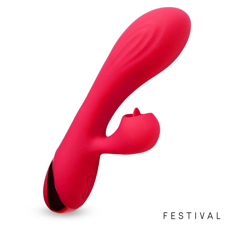 Vibrador Turna USB Rojo - FESTIVAL - LATETOBED