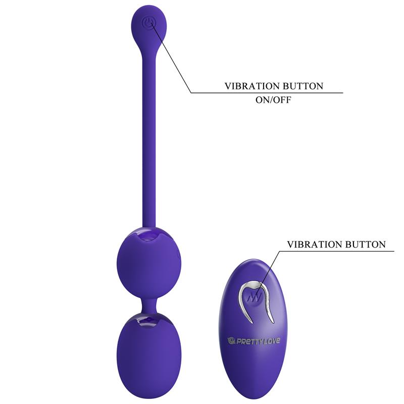 Bolas Kegel Willie Youth con Vibración y Control Remoto - PRETTYLOVE