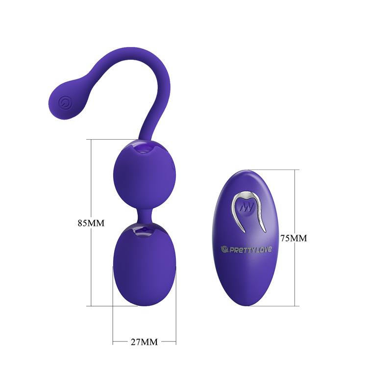 Bolas Kegel Willie Youth con Vibración y Control Remoto - PRETTYLOVE