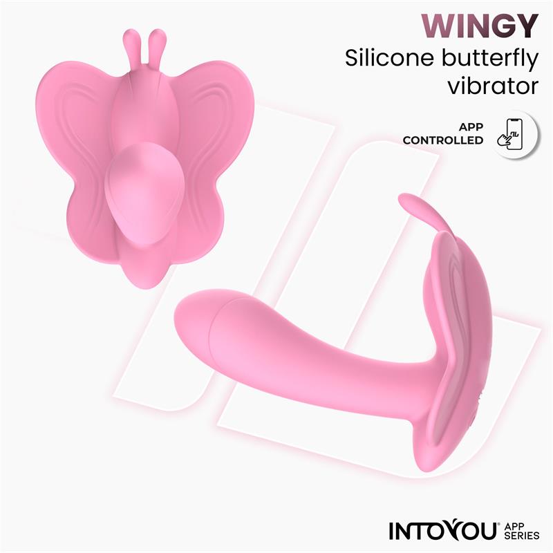 Estimulador Wingy Mariposa con APP Rosa / Lavanda- INTOYOU APP SERIES