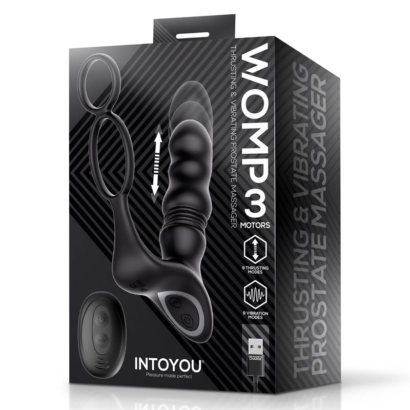 Masajeador Prostático Womp con Vibración, Thrusting y Control Remoto - INTOYOU