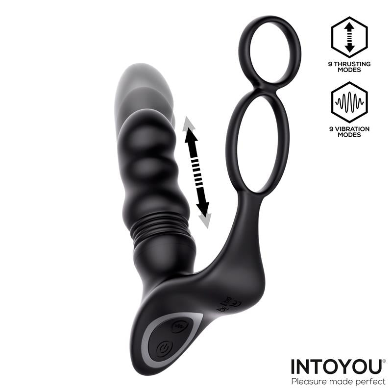 Masajeador Prostático Womp con Vibración, Thrusting y Control Remoto - INTOYOU
