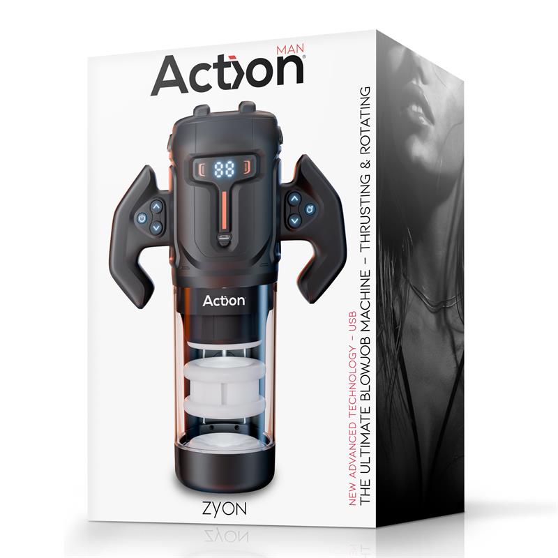 Masturbador Zyon Automático Avanzado con Up and Down y Rotación - ACTION