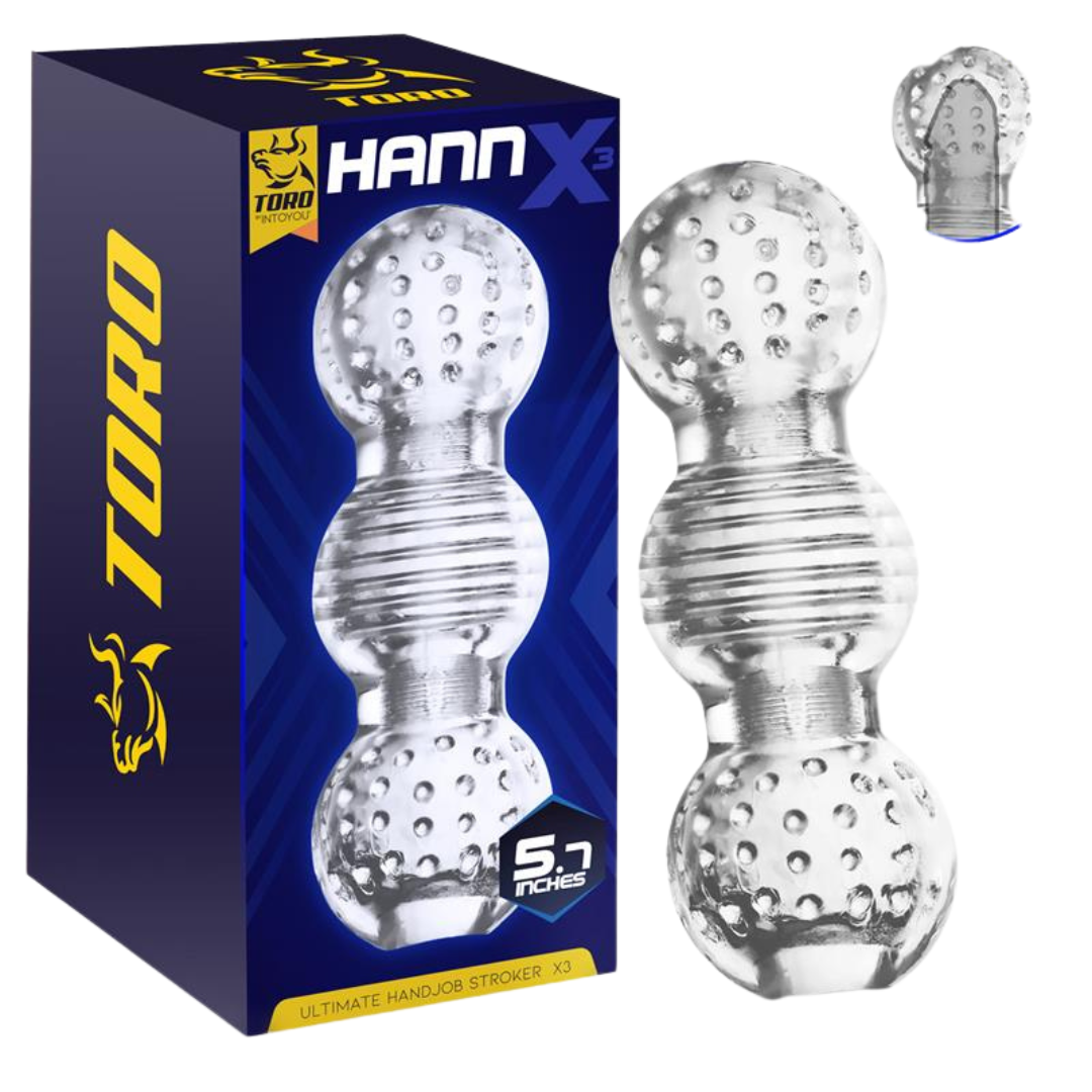 Masturbador con estrías Hannx3- TORO - INTOYOU
