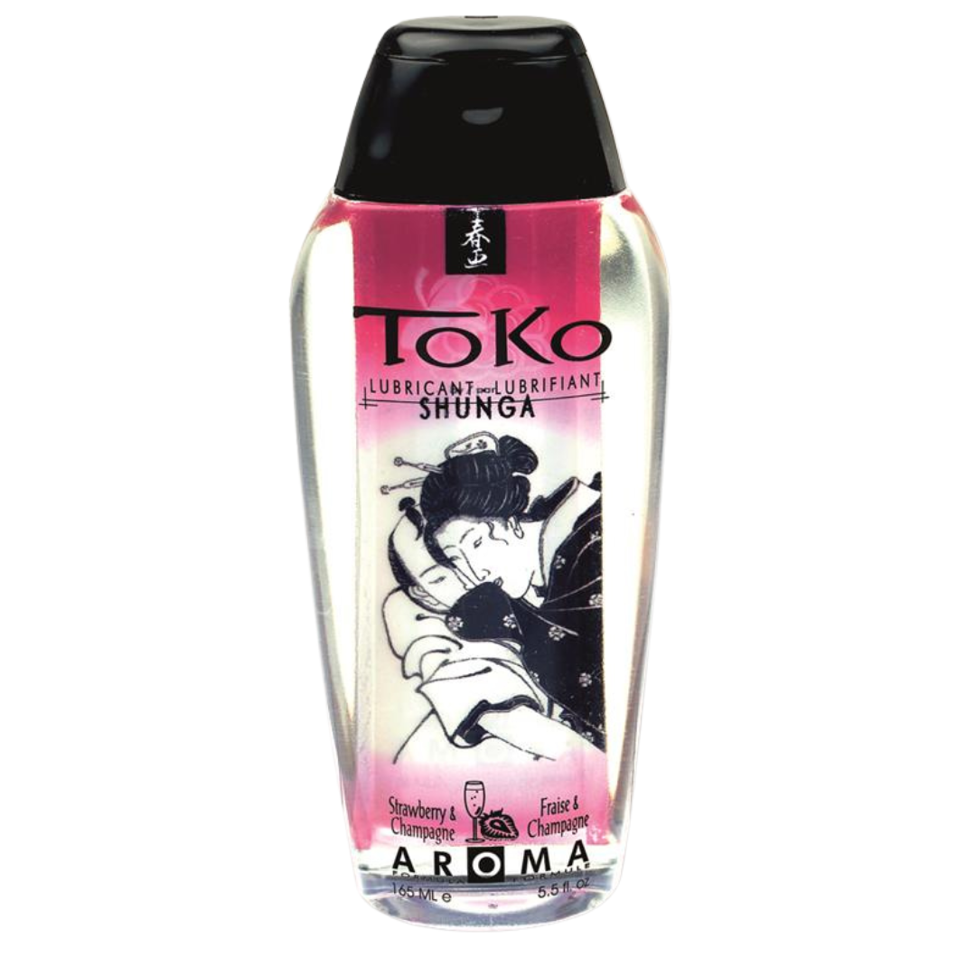 LUBRICANTE TOKO AROMA FRESAS Y CHAMPAGNE 165ml - SHUNGA