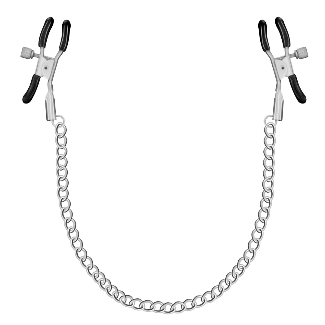 PINZAS PARA PEZONES CON CADENA FINA 30 CM - KINK