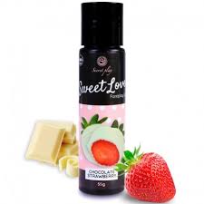 LUBRICANTE FRESAS & CHOCOLATE BLANCO - SWEET LOVE - SECRET PLAY