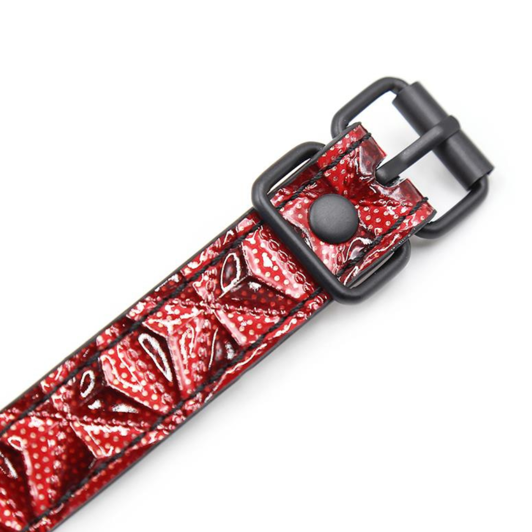 MORDAZA DE BOLA TRANSPIRABLE DIAMOND CUERO VEGANO - INTOYOU