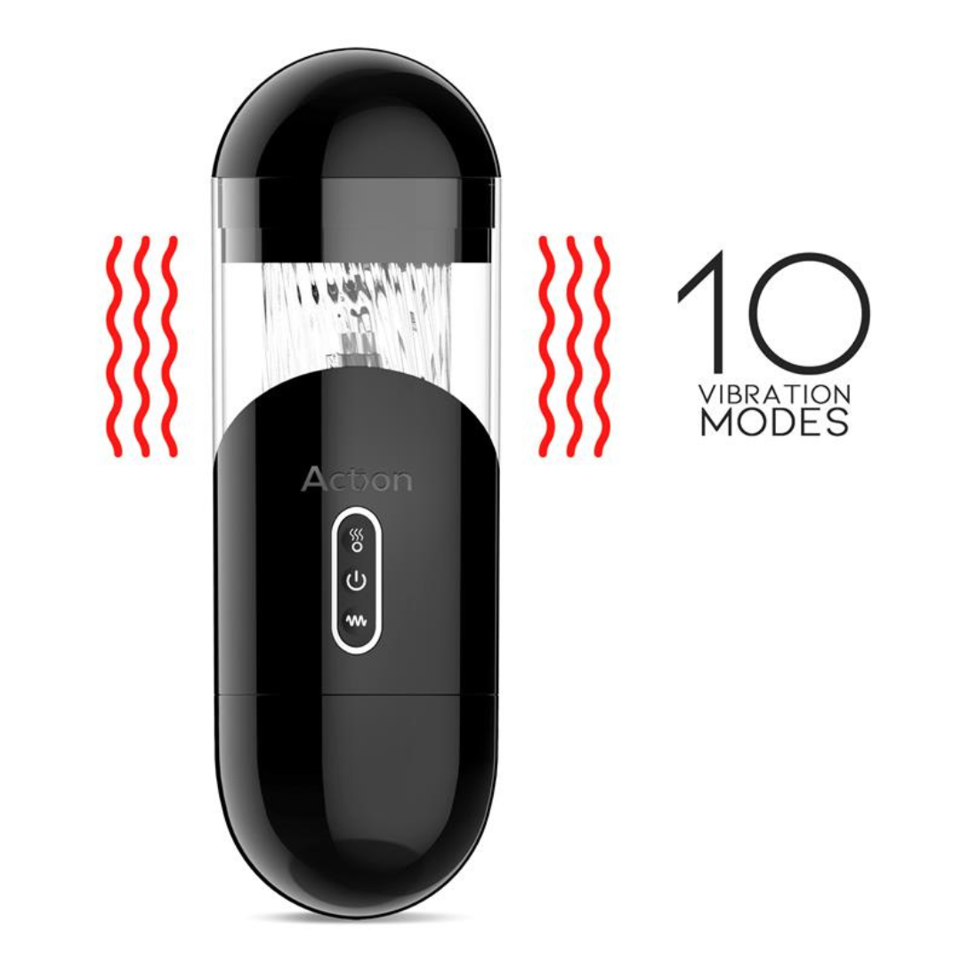 MASTURBADOR EINAR CON SUCCIÓN Y VIBRACIÓN - ACTION