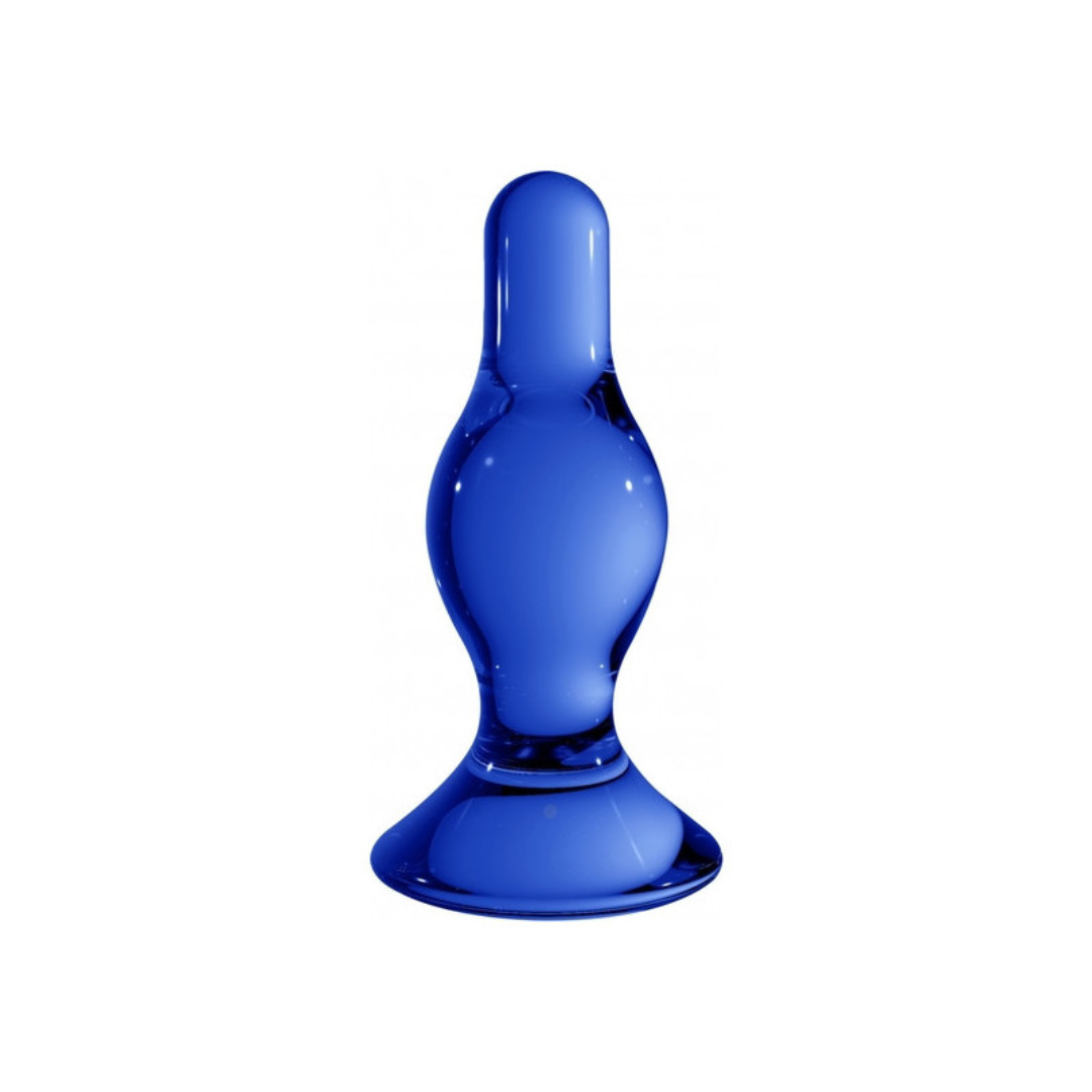 DILDO CRISTAL CLASSY PEQUEÑO AZUL - CHRYSTALINO