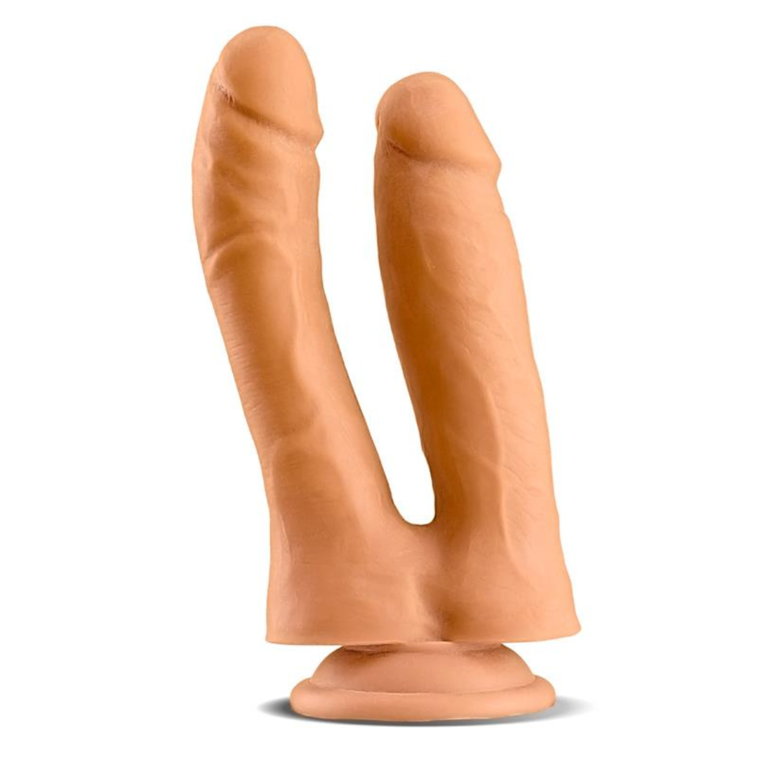 Dildo Twin Doble Realista 7.1" 18cm Natural - MAX & CO