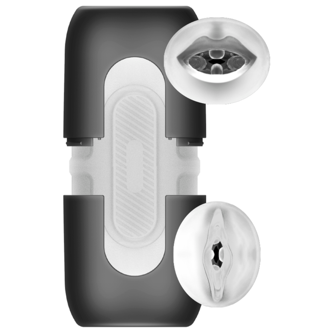 Masturbador Masculino Turbo Doble BOCA/VAGINA - JAMYJOB