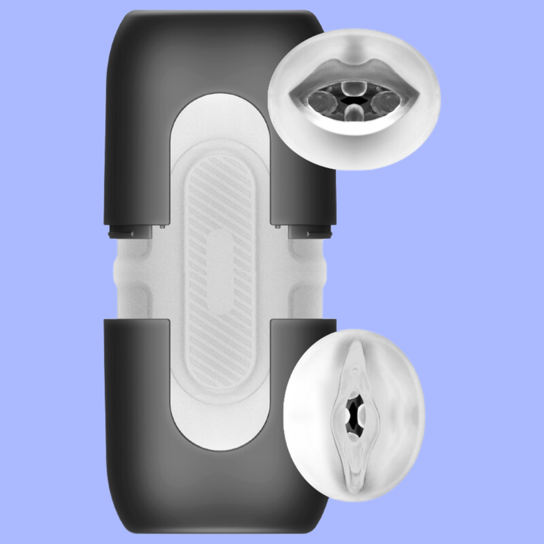 Masturbador Masculino Turbo Doble BOCA/VAGINA - JAMYJOB