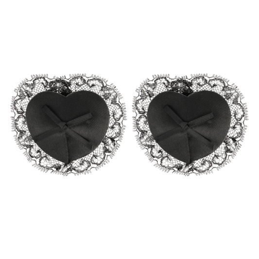 CUBRE PEZONES LACE NEGRO
