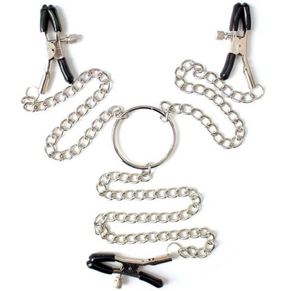 PINZAS PARA PEZONES Y CLITORIS CON CADENA METAL