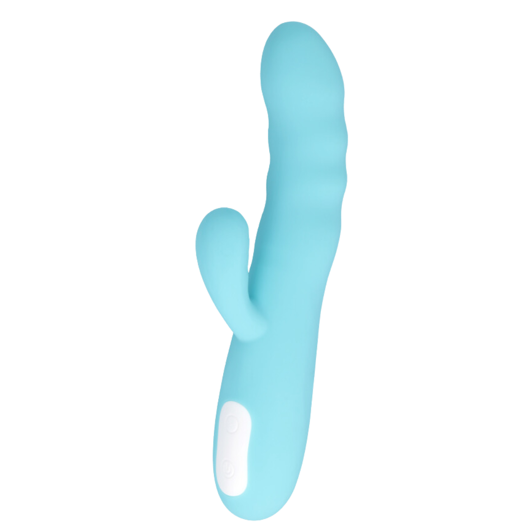 VIBRADOR EIFFEL ROTADOR AZUL TURQUESA - MIA