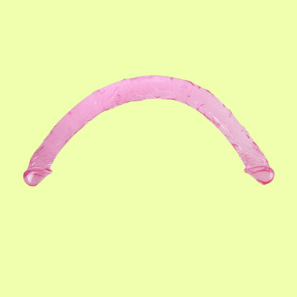 Dildo Doble Color Rosa 44 cm