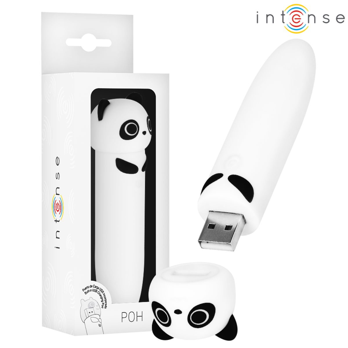 BALA VIBRADORA PANDA POH RECARGABLE USB 10 X 2.2 CM - INTENSE
