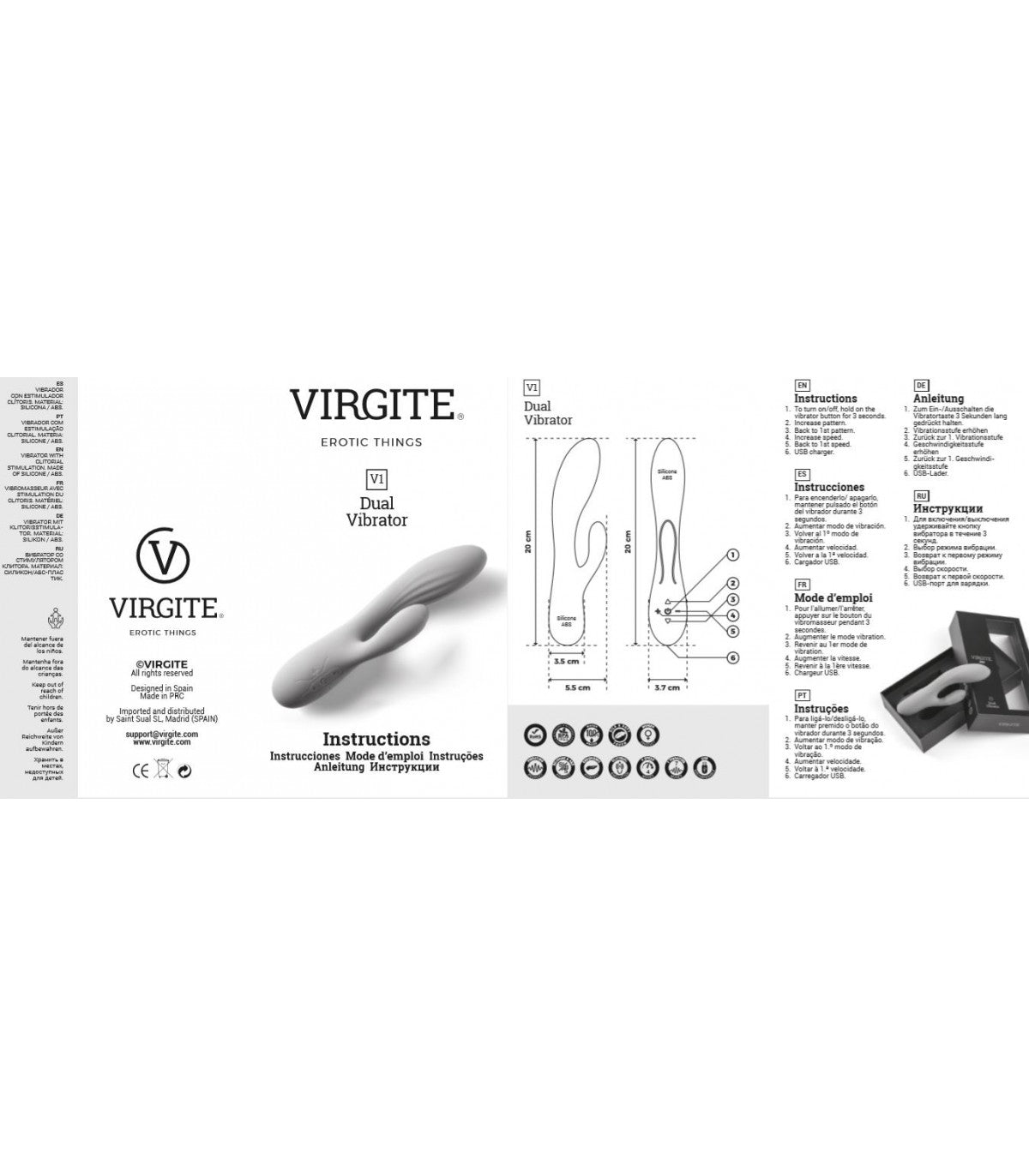 VIBRADOR RECARGABLE V1 - VIRGITE