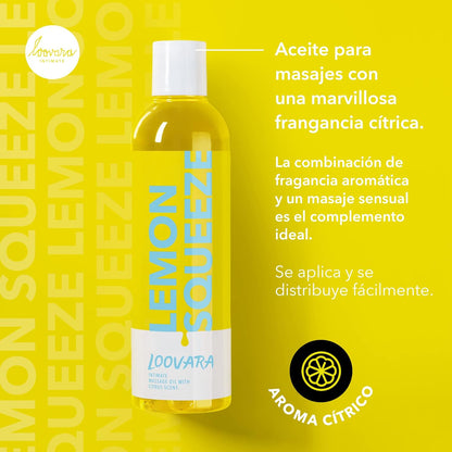 Aceite de Masajes Sexuales limón 250ml - LOOVARA