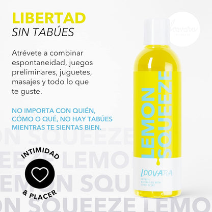 Aceite de Masajes Sexuales limón 250ml - LOOVARA