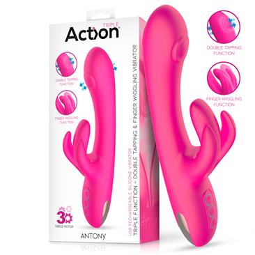 ACTION Antony Vibrador con Double Tapping y Función Finger