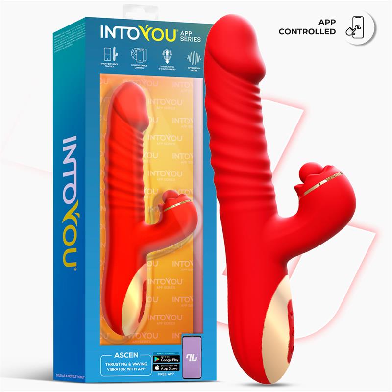 Vibrador Ascen con Thrusting y Waving y APP USB Magnético - INTOYOU APP SERIES