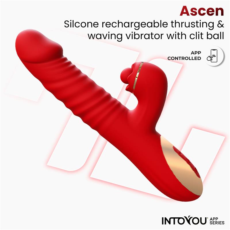 Vibrador Ascen con Thrusting y Waving y APP USB Magnético - INTOYOU APP SERIES