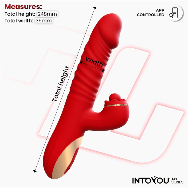 Vibrador Ascen con Thrusting y Waving y APP USB Magnético - INTOYOU APP SERIES