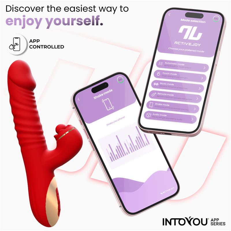 Vibrador Ascen con Thrusting y Waving y APP USB Magnético - INTOYOU APP SERIES