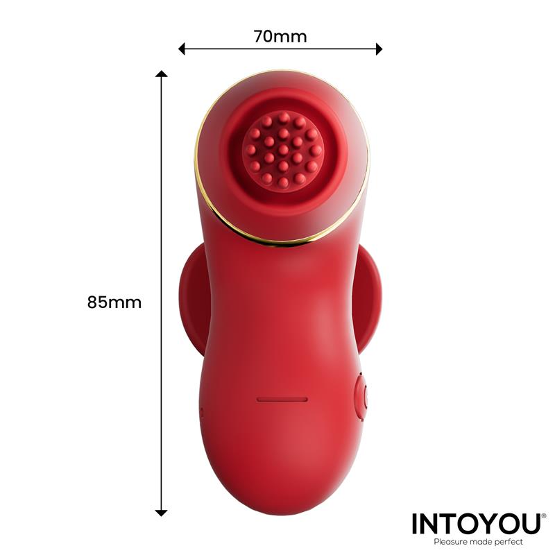 Estimulador dedal Beeny con 4 Cabezales, Succión, Tapping, Tickling y Licking - INTOYOU