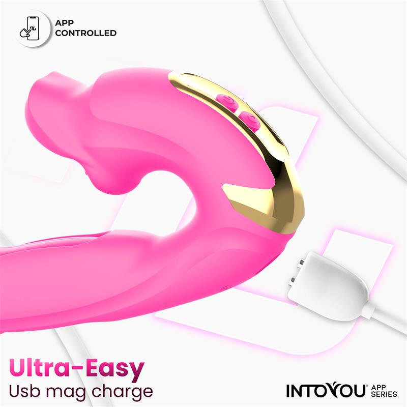Vibrador Bimby con Mordisqueo y Lengua Doble Tapping con APP - INTOYOU APP SERIES