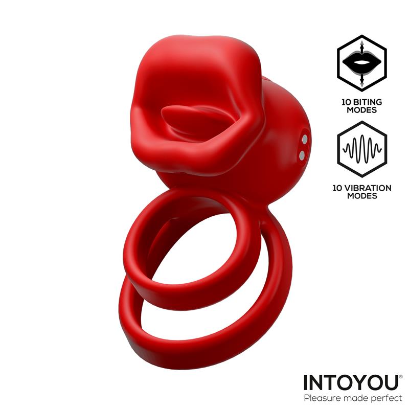 Anillo Vibrador Bittey con Biting - Mordisqueo - INTOYOU