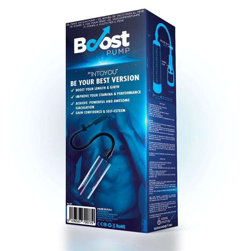 Bomba Manual para el Pene PSX02 Transparente - BOOST PUMPS