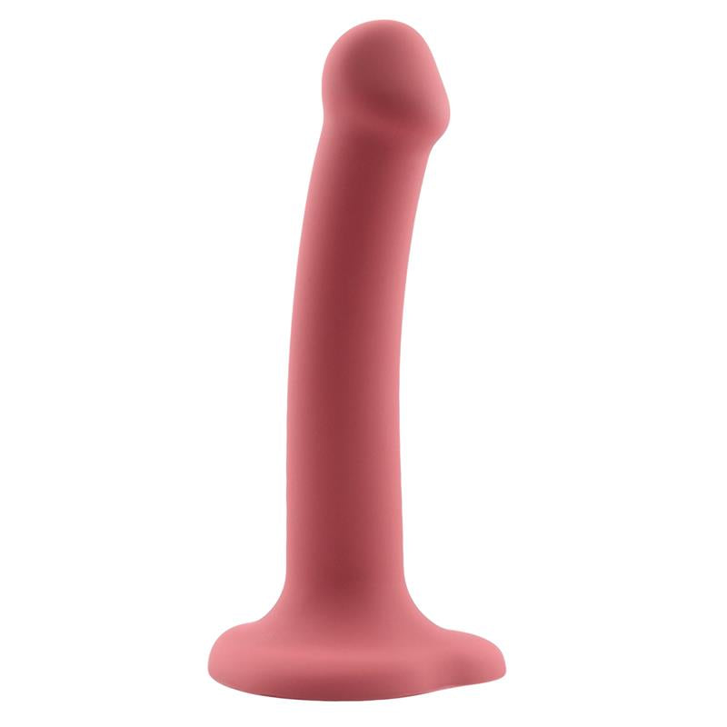 Dildo Bouncy Silicona Líquida Hiper Flexible 15cm Insertable. 2,9cm Diámetro Talla S. Púrpura / Burdeos - ACTION