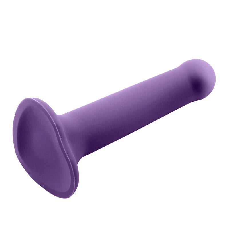 Dildo Bouncy Silicona Líquida Hiper Flexible 15cm Insertable. 2,9cm Diámetro Talla S. Púrpura / Burdeos - ACTION