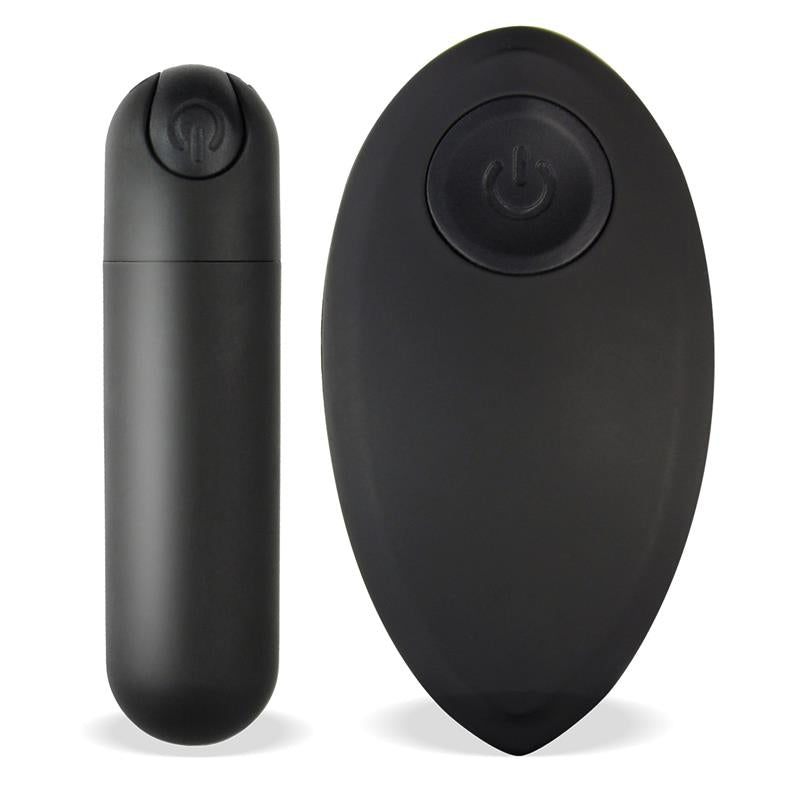 Bala Buller Vibradora Control Remoto USB Negro - TARDENOCHE