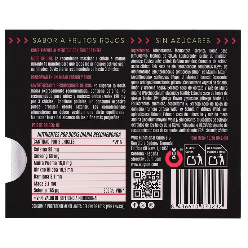 CHICLE CLIMAX GUM 8 UDS - WUG