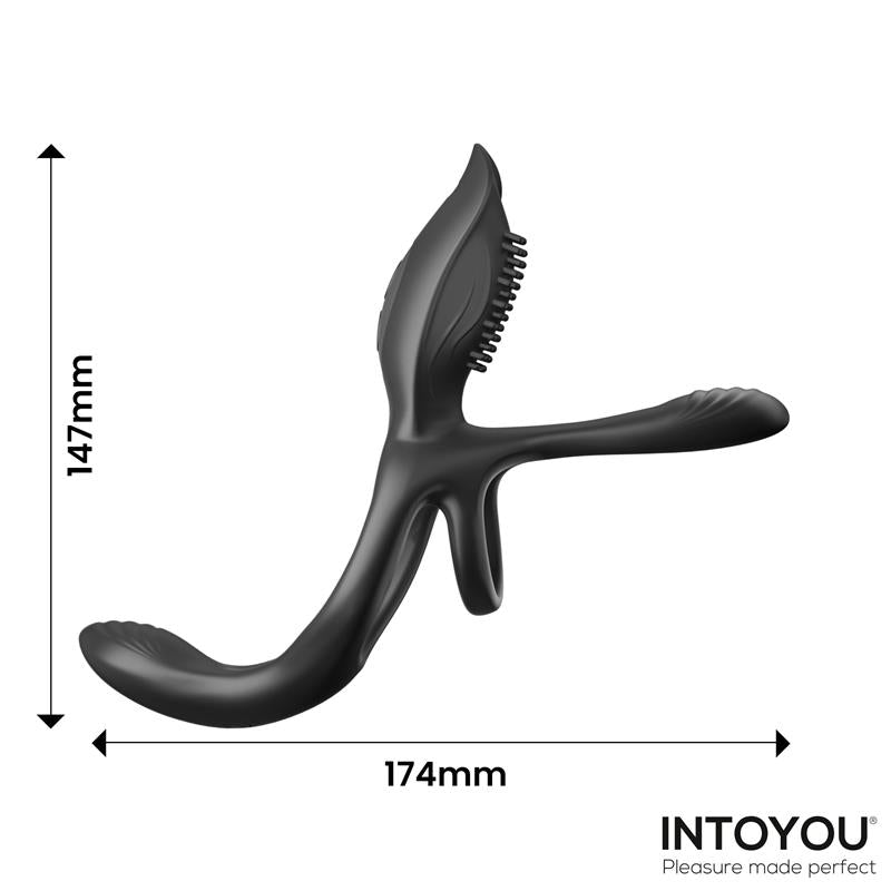 Anillo Daxer Doble para el Pene con Estimulador de Clítoris - INTOYOU