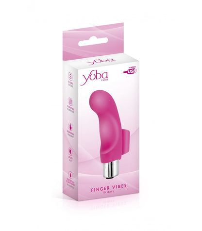 DEDO VIBRADOR SILICONA USB ECSTASY - YOBA PARIS
