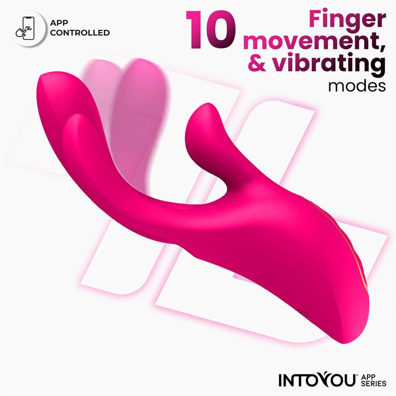 Vibrador Derek con Movimiento Finger 3 Motores y APP - INTOYOU APP SERIES