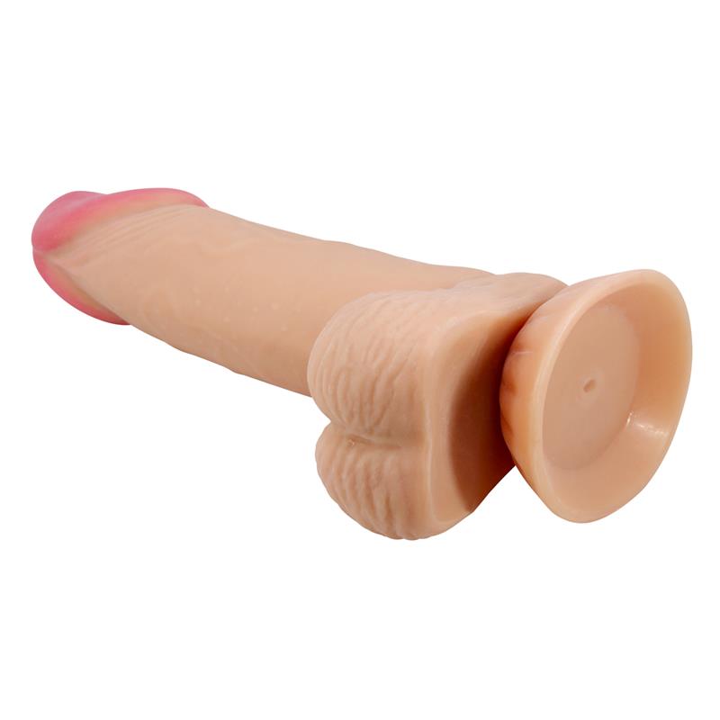 DILDO SLIDING SKIN SERIES REALÍSTICO CON VENTOSA PIEL DESLIZANTE 19.4 CM -O- 4,2 cm - BAILE - PRETTY LOVE
