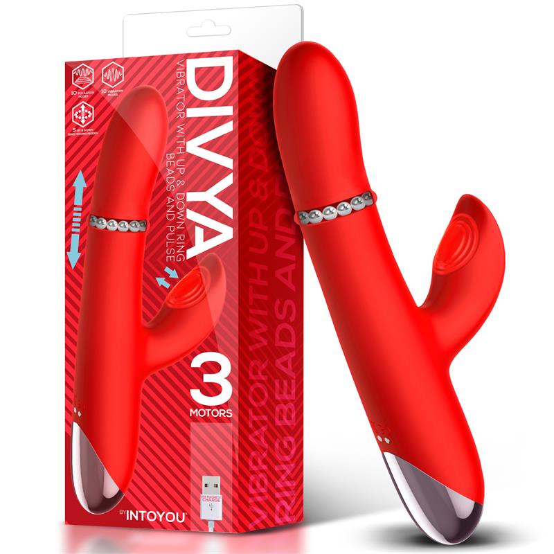 VIBRADOR DIVYA CON BOLAS INTERNAS Y PULSACIÓN - INTOYOU