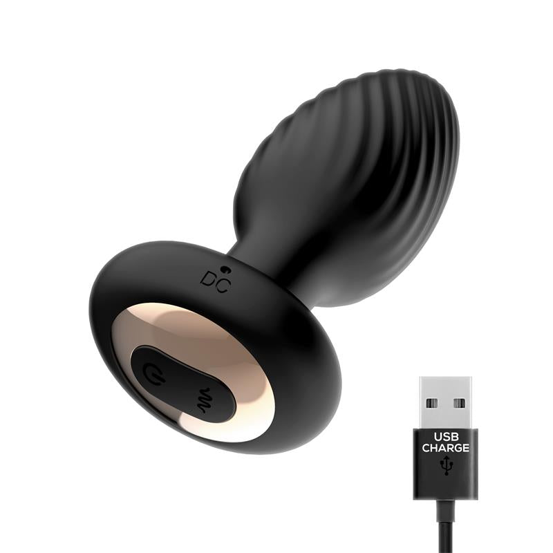 Plug Anal Vibración Drago, Movimiento Twister 360º y Control Remoto - INTOYOU