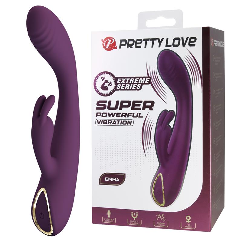Vibrador Emma con Conejito - PRETTYLOVE