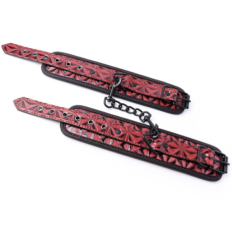 Esposas de Muñeca Acolchadas Ajustable Diamond Cuero Vegano - DIAMOND LINE - INTOYOU