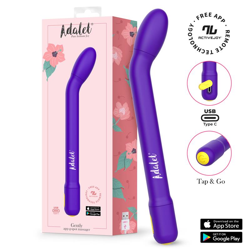 Estimulador Gently Punto G con APP ROSA / LAVANDA / PURPURA - ADALET - INTOYOU APP SERIES