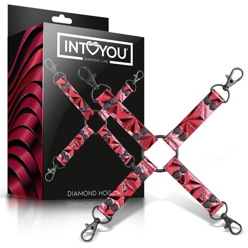 Hog Tie Diamond Cuero Vegano - DIAMOND LINE - INTOYOU
